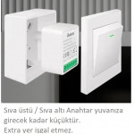 Ewelink Wifi Kuru Kontak Mini Akıllı Anahtar  (16Amper  2-Anahtar kontrolü)